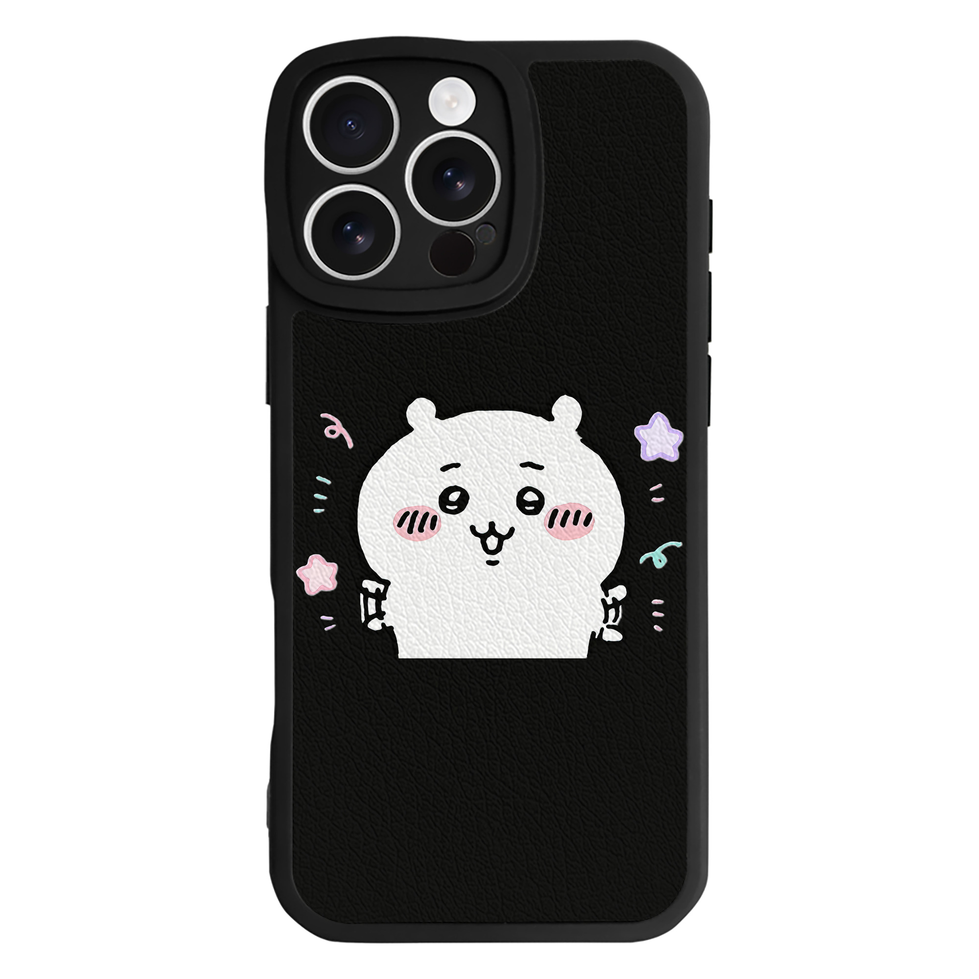 （画像用） ちいかわ ちいかわ Chii-kawa chiikawa 【iPhone 16シリーズ対応】シリコンスマホケース（レザー調） 材質：シリコン